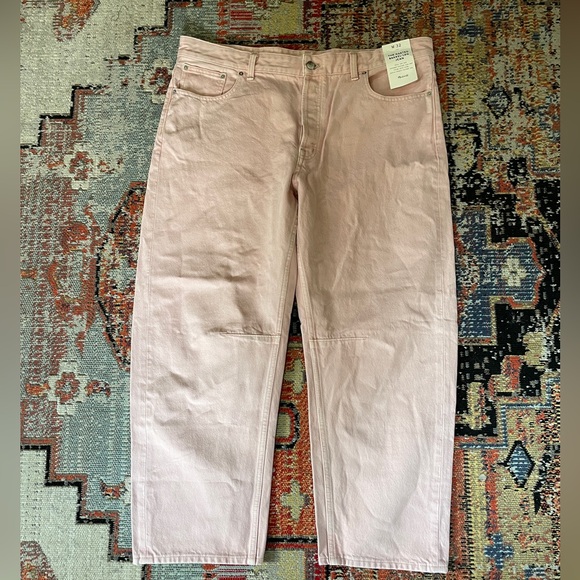 NWT Madewell The Darted Barrel-Leg Jean in Pink Size 32 - Picture 4 of 10